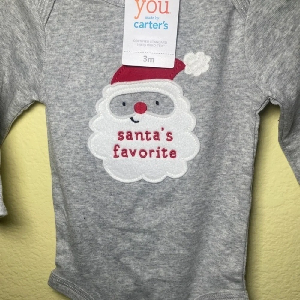 BABY‎ carter’s just one you bodysuit santa’s favorite